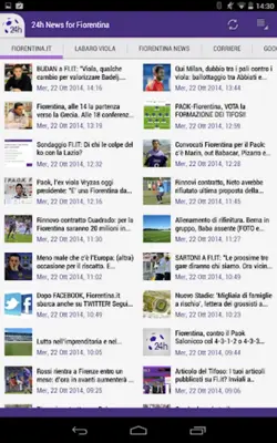 Fiorentina 24h android App screenshot 2